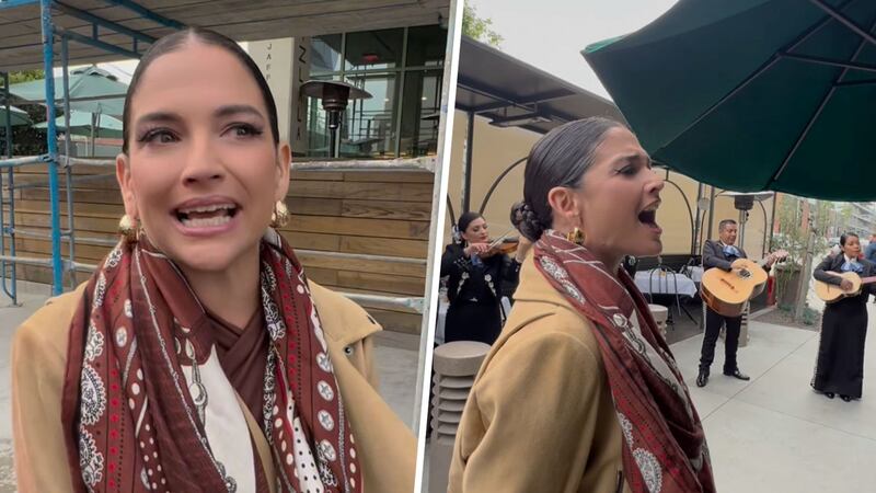 Natalia Jiménez lleva serenata a restaurante de Los Ángeles que la discriminó