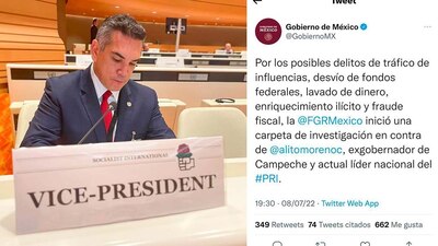 Presidencia dio a conocer la noticia pero momentos después borró el mensaje