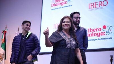 La candidata estuvo de visita en la Universidad Iberoamericana
