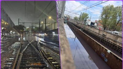 El cajón de vías en la Línea A es atendido por especialistas para expulsar el agua que quedó estancada