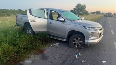 Durante los enfrentamientos fueron aseguradas una camioneta Porsche Cayenne S y 2 armas largas,