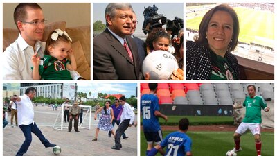 Los presidenciables son aficionados al futbol y así lo demuestran