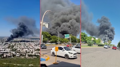 ¿Qué pasa en Los Mochis? Incendio genera columna de humo visible en toda la ciudad