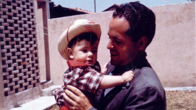 El presidente Enrique Peña Nieto con su padre