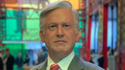 Esta es la estatua del nuevo presidente de México