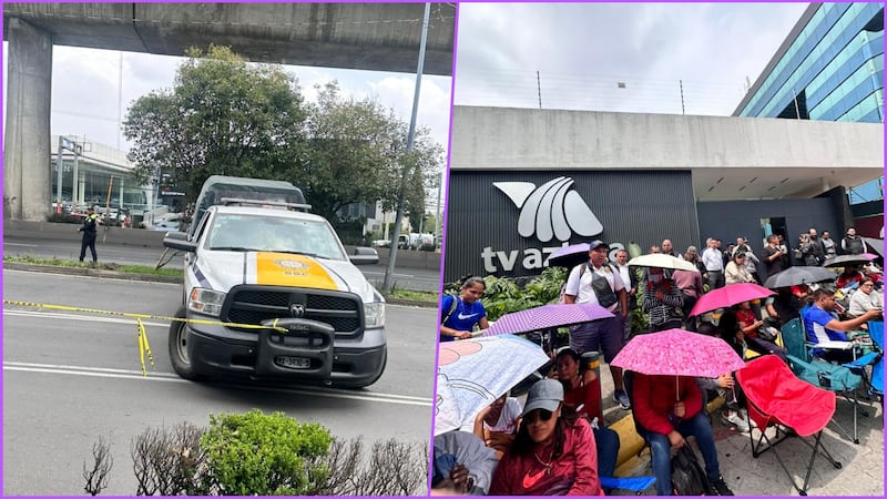 CNTE bloquea lateral de Periférico Sur frente a TV Azteca; hay afectaciones viales