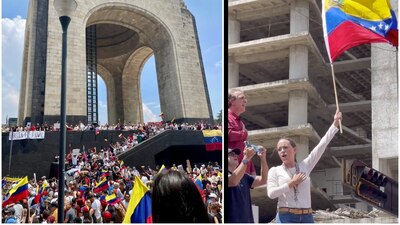 En México, protestaron en el Monumento a la Revolución; en Caracas, lidera Corina