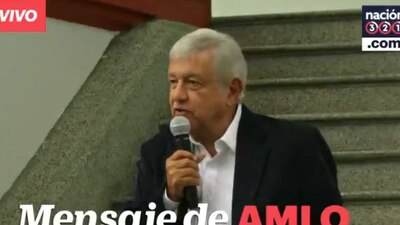 López Obrador regresó de sus 4 días de descanso y ofreció un mensaje a medios