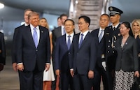 VIDEO: Así llegó Donald Trump a China para reunirse con Xi Jinping