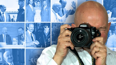 El expresidente mexicano no perdía la oportunidad para ser fotografiado y también tomar fotos