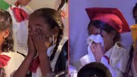 VIDEO: Niños palestinos huérfanos lloran en su graduación tras masacre en Gaza