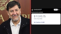 Noroña causa revuelo al mostrar saldo bancario y calificarlo como: “empobrecimiento explicable”