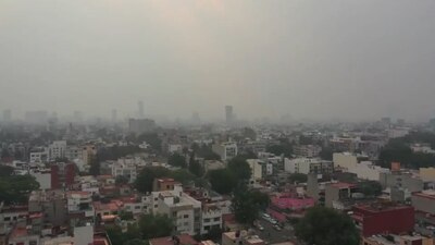 Un aspecto de la calidad del aire de la Ciudad de México este jueves