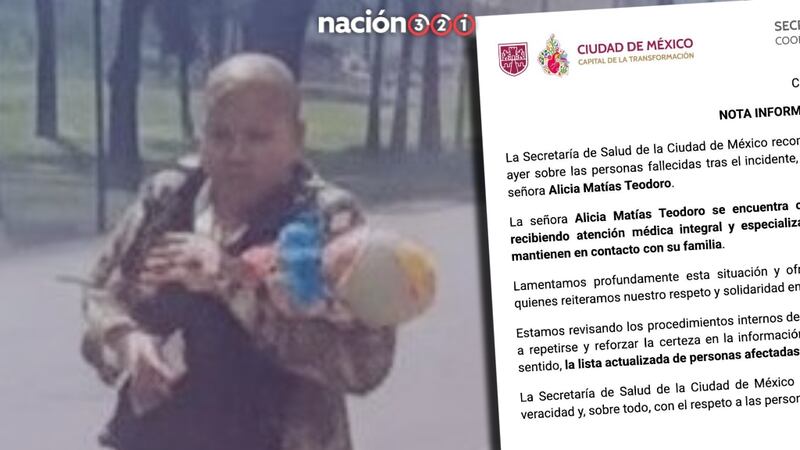 Secretaría de Salud de la CDMX se disculpa; abuelita que salvó a su nieta en explosión no murió