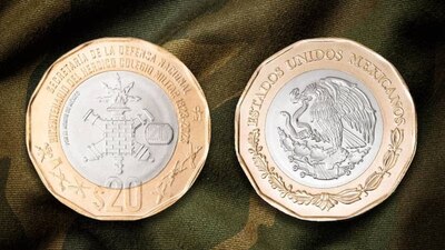 La nueva moneda tiene un peso de 12.67 gramos