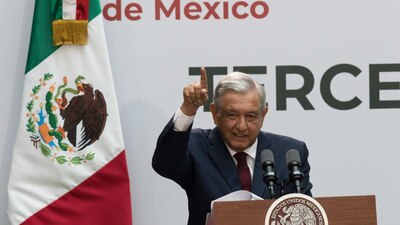 El Presidente de México dio su Primer Informe en el Palacio de Gobierno