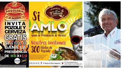 Si gana AMLO tendrás chelas gratis porque no propaganda política
