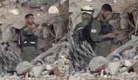 VIDEO: Rescatistas israelíes desatan críticas por tomarse fotos en estructura colapsada en Colombia