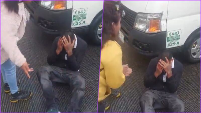 VIDEO: Golpiza a presunto asaltante sentado en la calle en Coacalco se vuelve viral