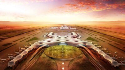 El Nuevo Aeropuerto Internacional de México que se construye en Texcoco