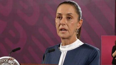 La presidenta virtual dio conferencia de prensa tras reunirse con AMLO