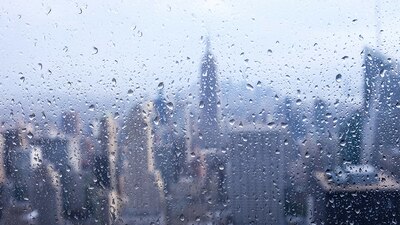 Durante varias horas, en la ciudad de Nueva York estuvo lloviendo