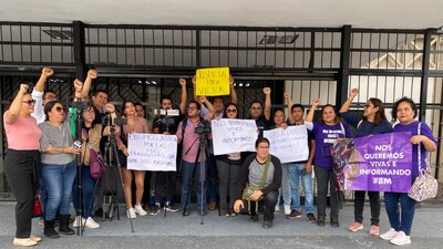 Periodistas protestaron por la inseguridad que enfrentan los periodistas en el estado