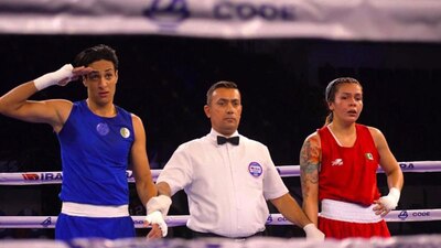 En su pelea de diciembre, la deportista mexicana (rojo) resultó "muy lastimada"