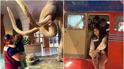 El hijo del presidente, su nuera y su nieto estuvieron entre los invitados a la inauguración del nuevo aeropuerto de Santa Lucía.