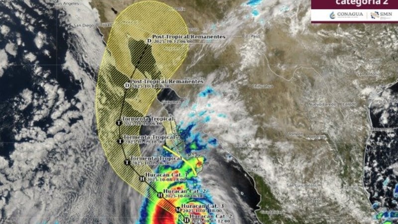 Minuto a minuto: sigue el paso del Huracán ‘Priscilla’
