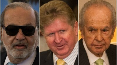 Slim, Larrea y Baillères, los mexicanos con más dinero