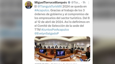 Miguel Torruco lo dio a conocer a través de sus redes sociales