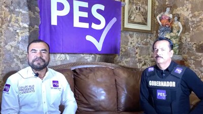 El candidato del PES a gobernador de Sinaloa pidió a la FGR protección contra las amenzas que ha recibido.