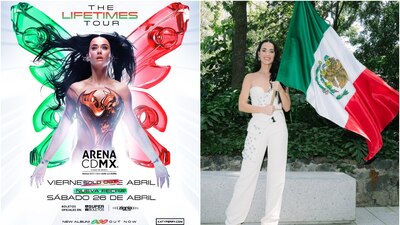 La cantante presumió su amor por el país y subió una foto con la bandera de México