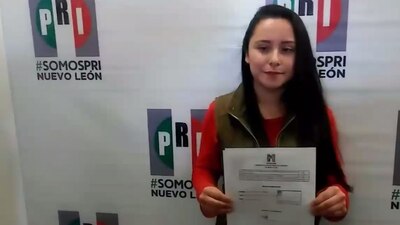 La joven de 23 años buscará ser la nueva alcaldesa de Rayones, un municipio localizado en el estado de Nuevo León