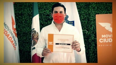 Candidato de Movimiento Ciudadano en las elecciones de 2021, a la alcaldía de Salinas Victoria