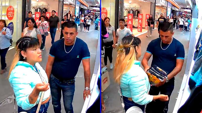 VIDEO: Enfrente de todos, pareja roba ropa en Parque Tezontle y huye