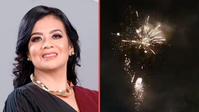 Fue criticada por echar fuegos artificiales en medio de la emergencia que dejo 'Otis' en su estado