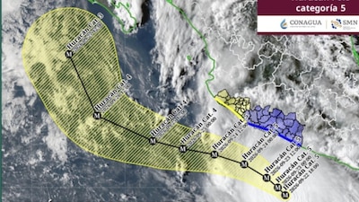 Ajustan trayectoria del Huracán ‘Polo’; ahora amenaza también a Baja California Sur