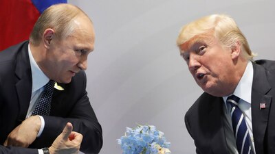 Trump y el presidente ruso durante la cumbre G20 de la semana pasada en Alemania