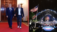 Trump celebró sus 80 años con una función de UFC en la Casa Blanca