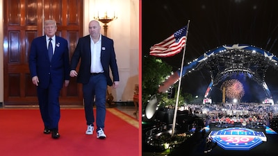 Trump celebró sus 80 años con una función de UFC en la Casa Blanca