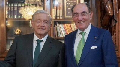 Agradeció a los directivos de Iberdrola
