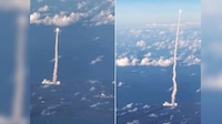 VIDEO: Pasajeros de un vuelo en EU captan momento del despegue del Artemis II