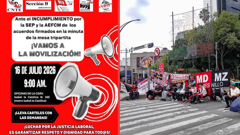 CNTE volverá a marchar el 16 de julio en CDMX; acusa incumplimiento de acuerdos con la SEP