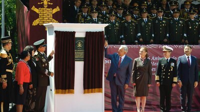 El mandatario tuvo entre sus invitados al jefe de Gobierno de la Ciudad de México