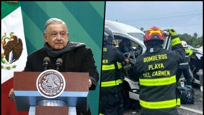 El Presidente habló sobre el accidente en su conferencia matutina