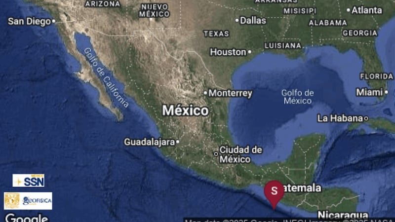 Sismo de magnitud 6.0 se registra en Ciudad Hidalgo, Chiapas