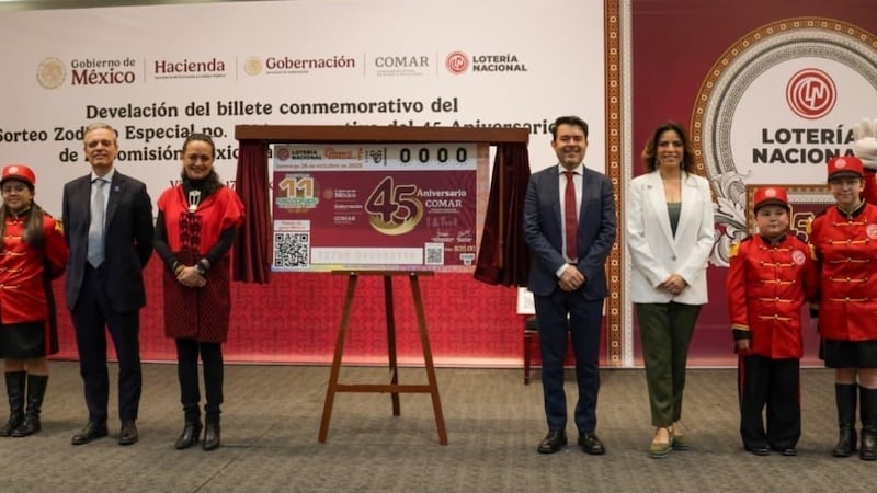La Lotería Nacional lanza sorteo especial por el aniversario de la Comar; Premio Mayor será de 11 mdp