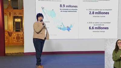 La titular de la Seduvi explicó el proceso para construir un millón de viviendas